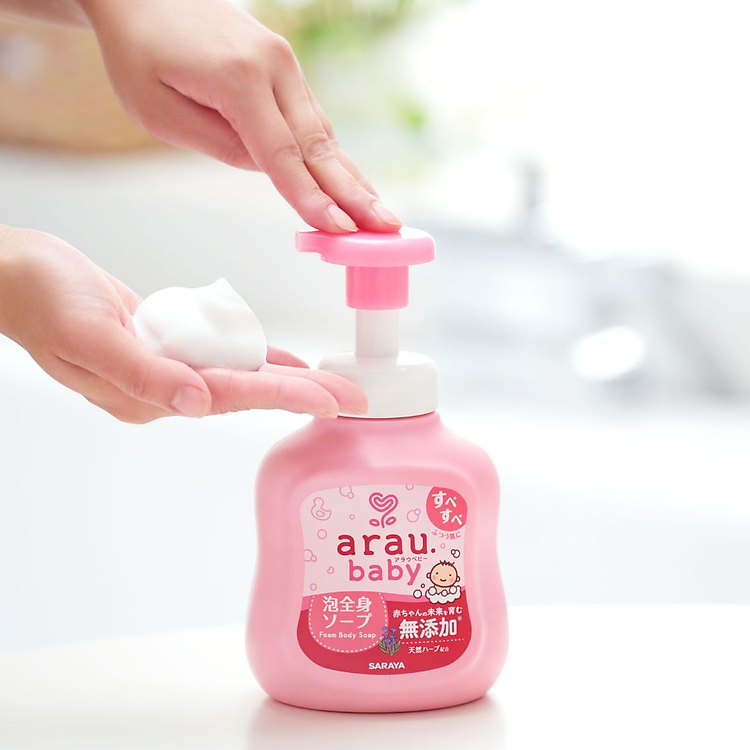 Combo Bọt tắm gội Arau Baby 450ml Chính hãng Tiết kiệm - Hình ảnh 5