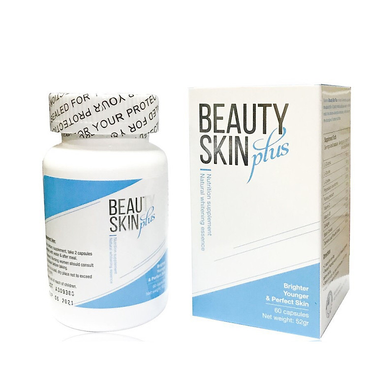Combo 2 hộp viên uống trị nám,trắng da, chống nắng Beauty Skin Plus USA (60 viên)