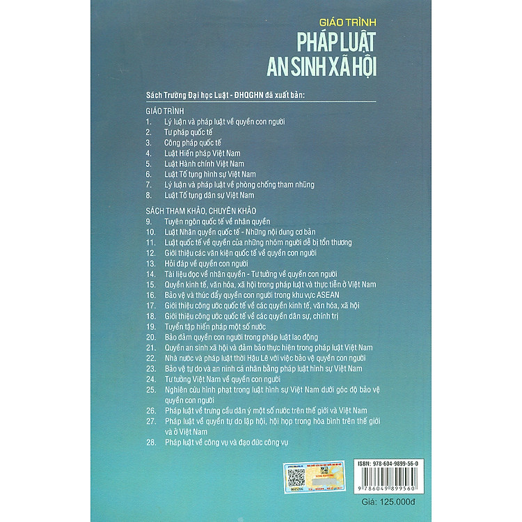 Giáo trình Pháp luật an sinh xã hội (Tái bản lần thứ nhất) - Ảnh 2