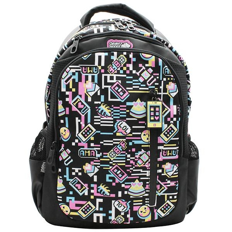 Ba Lô Clever Hippo Zipit Emoji World - BM9205/BLACK