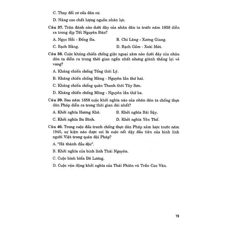36 Bộ Đề Trắc Nghiệm Ôn Thi Trung Học Phổ Thông Quốc Gia 2019 - Khoa Học Xã Hội - Ảnh 7
