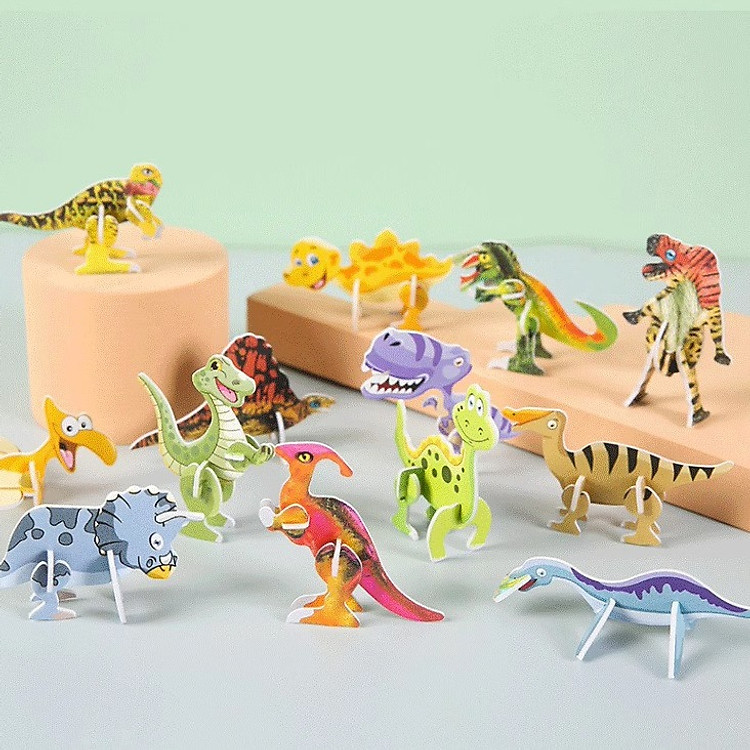 Đồ chơi xếp hình mini 3D cho bé Chính hãng Tiết kiệm - Hình ảnh 3