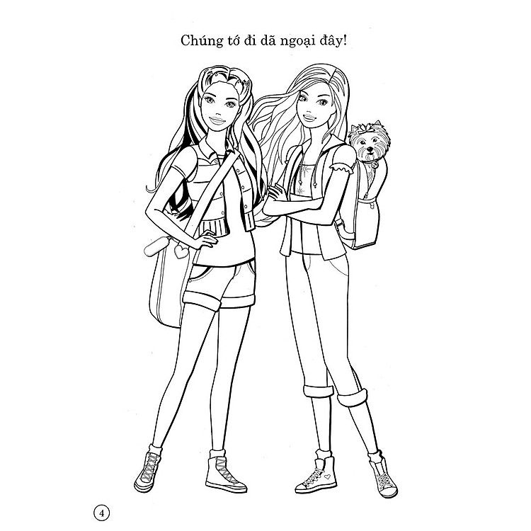 Tô Màu Có Dán Hình - Barbie Xinh Đẹp - Ảnh 5