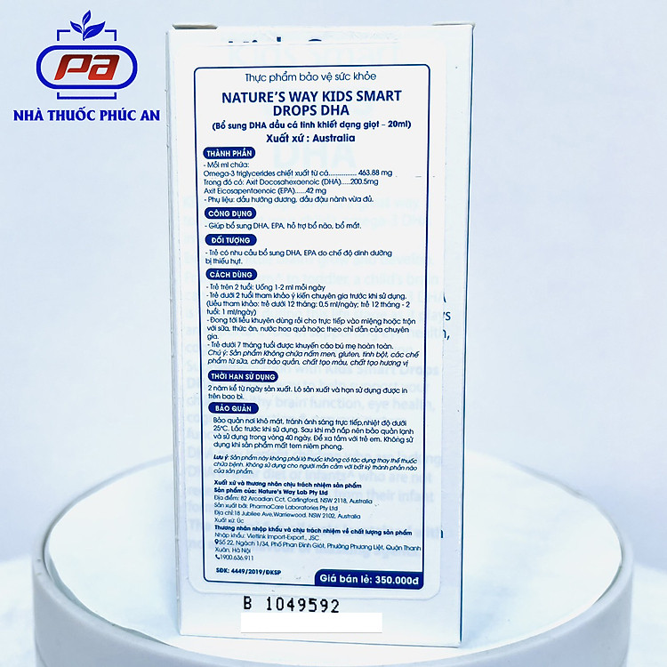 Nơi mua DHA Nature's Way Kids Smart 20ml Hàng chuẩn Ưu đãi - Hình ảnh 5