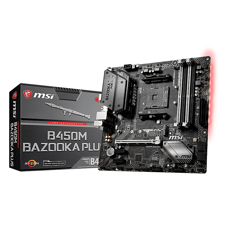 Bo Mạch Chủ Mainboard MSI B450M BAZOOKA PLUS Socket AM4 - Hàng Chính Hãng