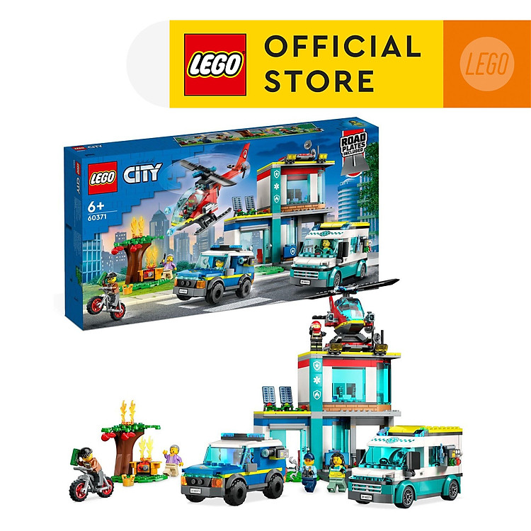 Chọn mua tại Shopee: LEGO City 60371 Trụ Sở Cứu Hộ - Giá tốt nhất tại Mall Shop