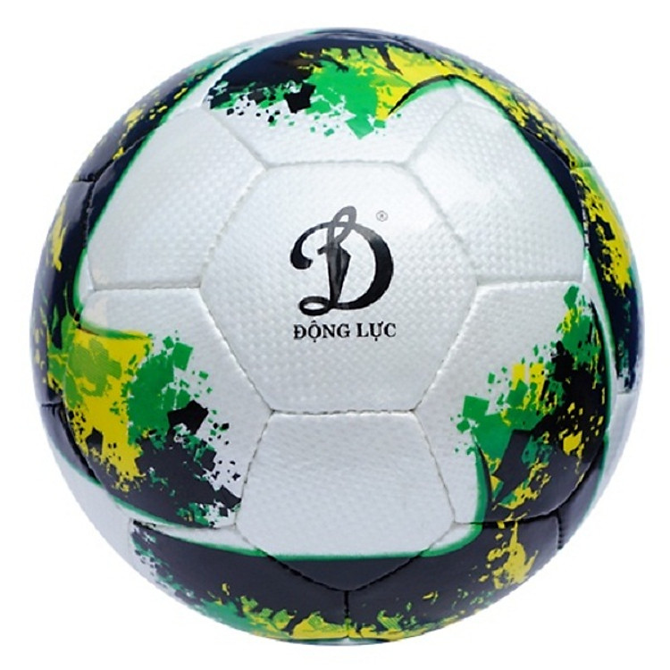 Bóng đá Động Lực số 5 Quality UCV3.127 (Màu trắng pha xanh lá)