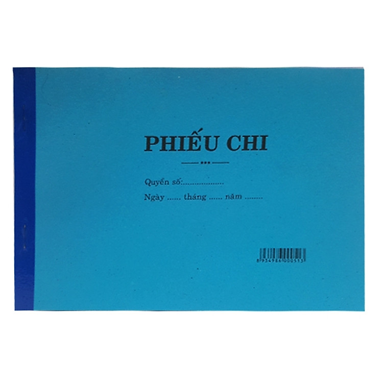 Bộ 3 Phiếu Chi 2 Liên - Màu Xanh