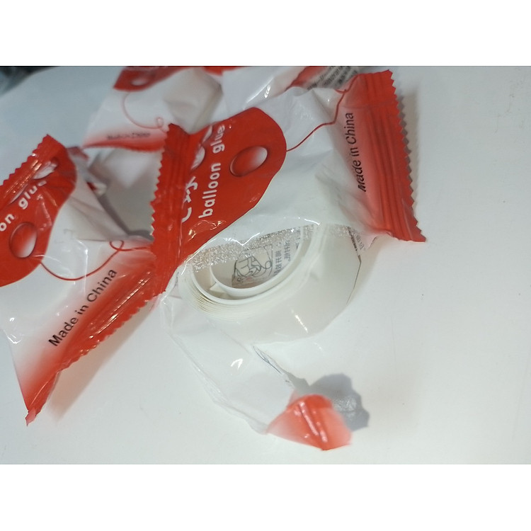 Combo ruy băng và keo dán bong bóng trang trí tiệc xinh