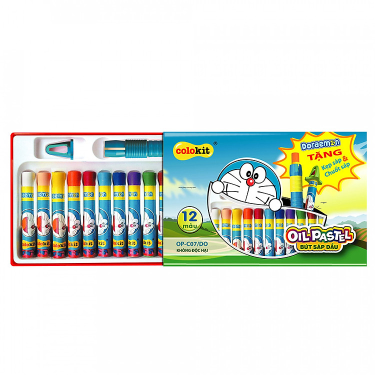 Bút Sáp Dầu Thiên Long OP-C07/DO (12 Màu) - Mẫu Ngẫu Nhiên