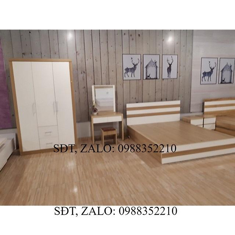Combo trọn bộ giường tủ tab bàn trang điểm