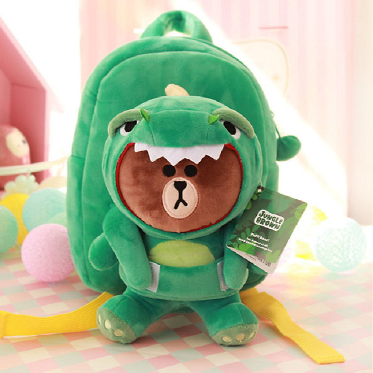 Ba lô thú bông dễ thương cho bé gái bé trai từ 1 đến 6 tuổi thú bông có thể tháo rời cầm chơi