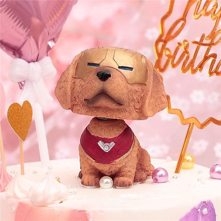 Mô Hình Chó Lắc Đầu Dễ Thương Siêu Anh Hùng Marvel – Iron Man