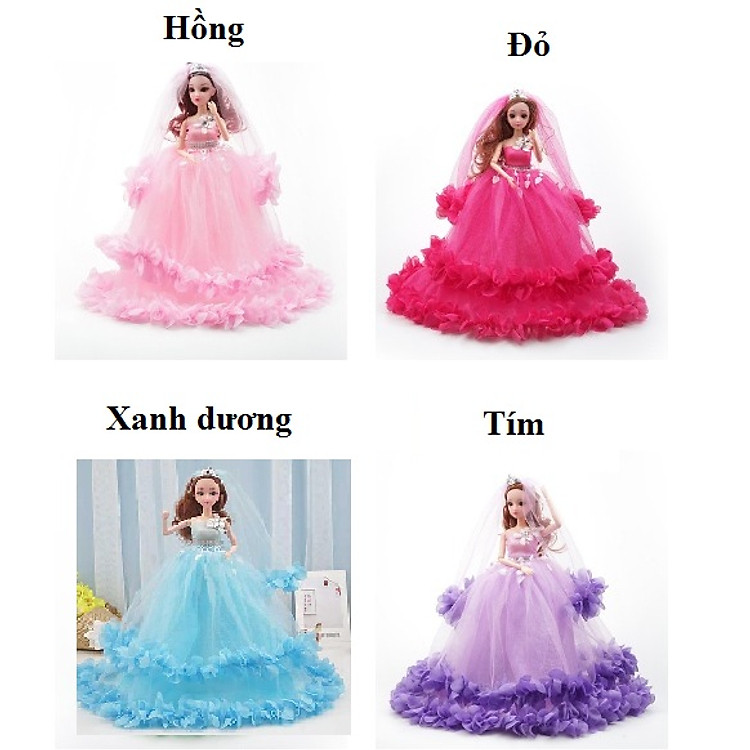 Búp bê Barbie công chúa-Cô dâu DRU Chính hãng Tiết kiệm - Hình ảnh 4