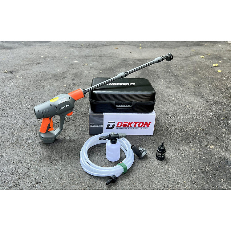 COMBO Máy rửa xe pin Dekton M21-SRX1405PROMAX KÈM 1 PIN M21-B4000M + 1 SẠC M21-S20 DEKTON - KM_T8 -HÀNG CHÍNH HÃNG