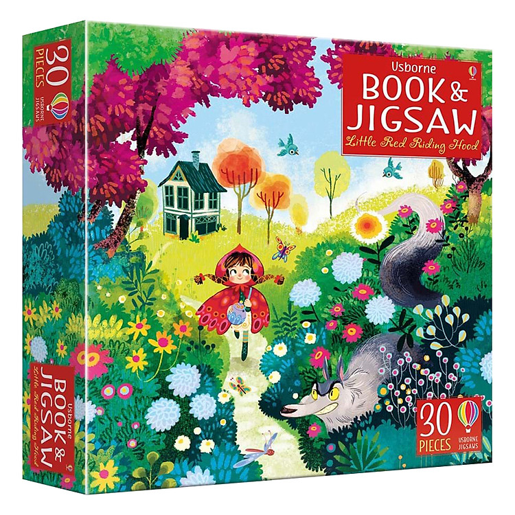 Sách Usborne Book and Jigsaw Little Red Riding Hood