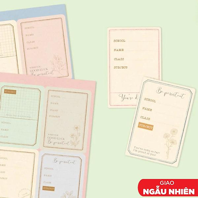 Nhãn Vở E 14.7 x 7 cm (24 chiếc) - Ảnh 2