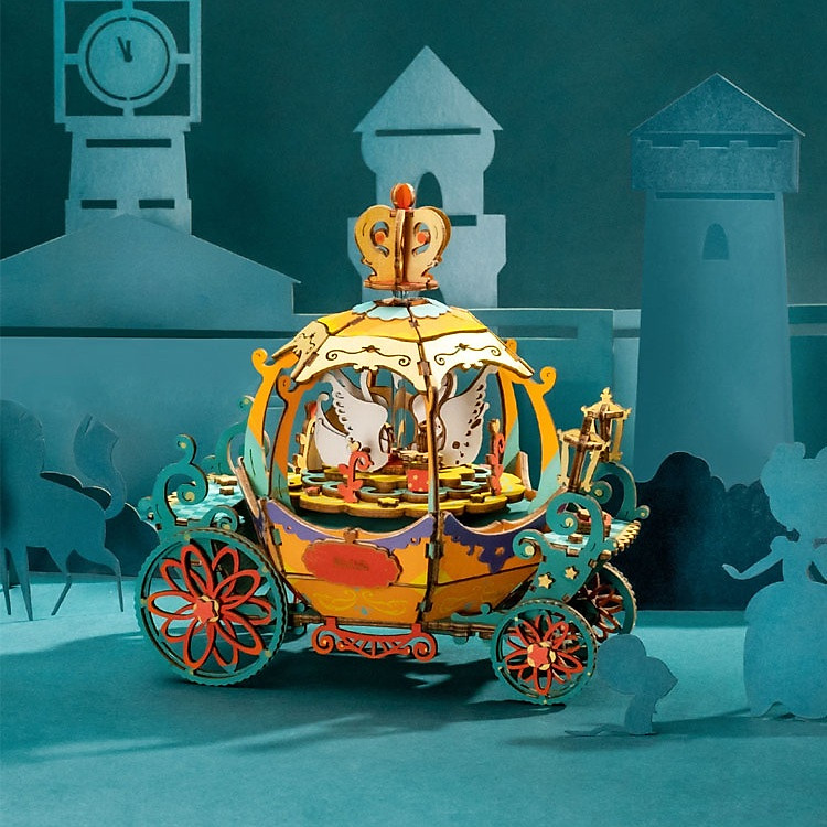 Đồ chơi lắp ráp gỗ 3D Mô hình Hộp nhạc Music Box AM41-AM45