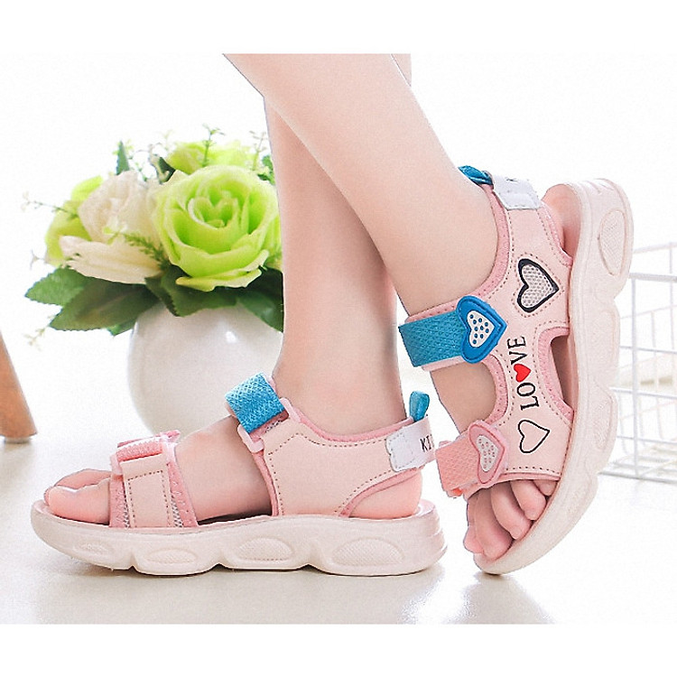 Sandal in hình trái tim dễ thương cho bé gái - SAD0119