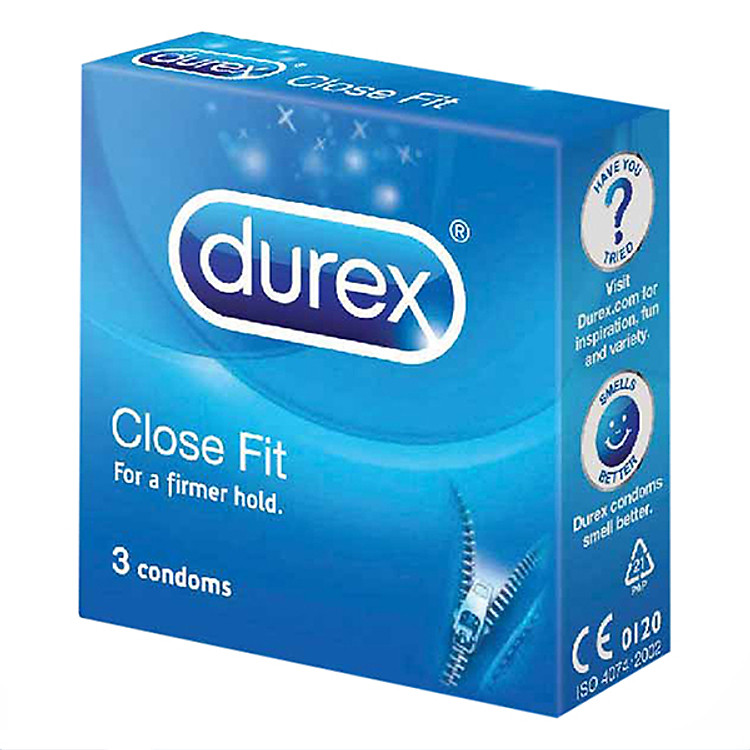 Bao Cao Su Durex Close Fit - Hộp 3 Bao - 100790274