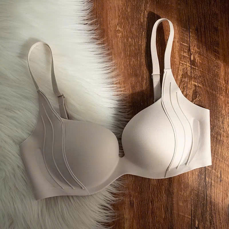 Áo Lót 899 Không Gọng Mút Mỏng Trơn Đơn Giản Nâng Ngực Tạo Khe Đẹp Bản 3 Móc
