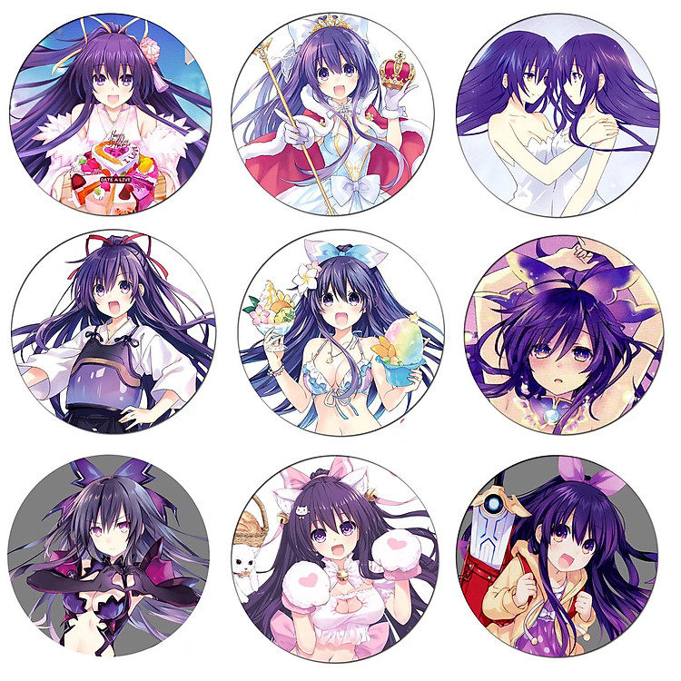 Huy Hiệu Tohka Yatogami (5 cái) - Ảnh 2