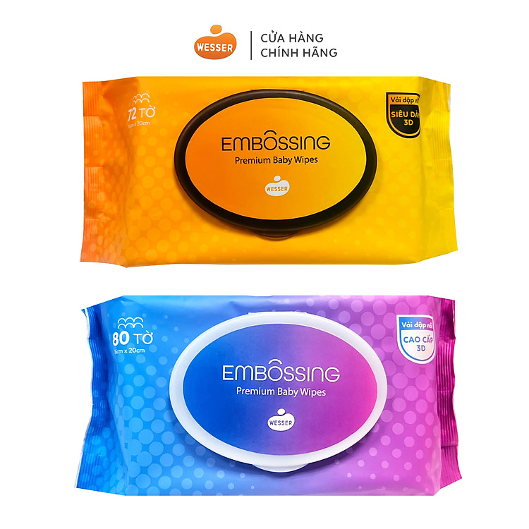 Khăn giấy ướt Wesser 80 tờ UnMei Giá rẻ - Hình ảnh 2