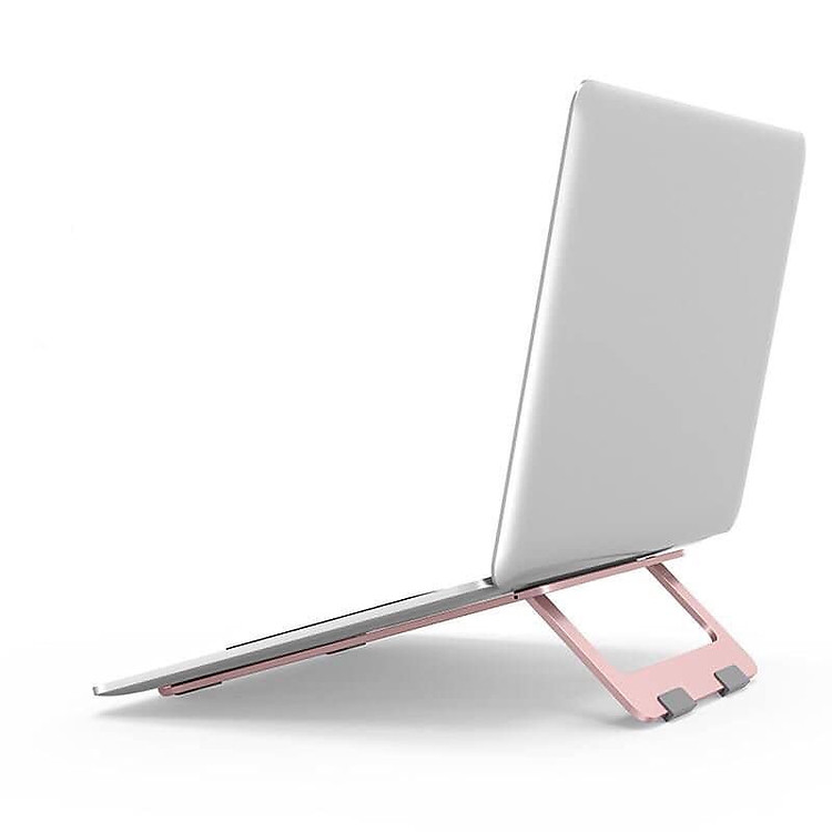 Giá đỡ, kệ đỡ cho máy tính, macbook, ipad bằng hợp kim nhôm siêu mỏng - MÀU ROSE GOLD