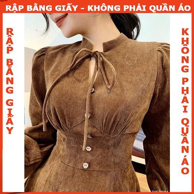 Rập giấy A0 mã 1441 (đầm xòe cổ chân) - Ảnh 3