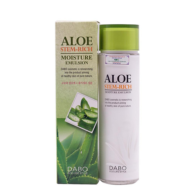 Sữa Dưỡng Thể Dưỡng Ẩm Trắng Da Tái Tạo Da Hàn Quốc DABO Aloe Emulsion (150ml) – Hàng Chính Hãng