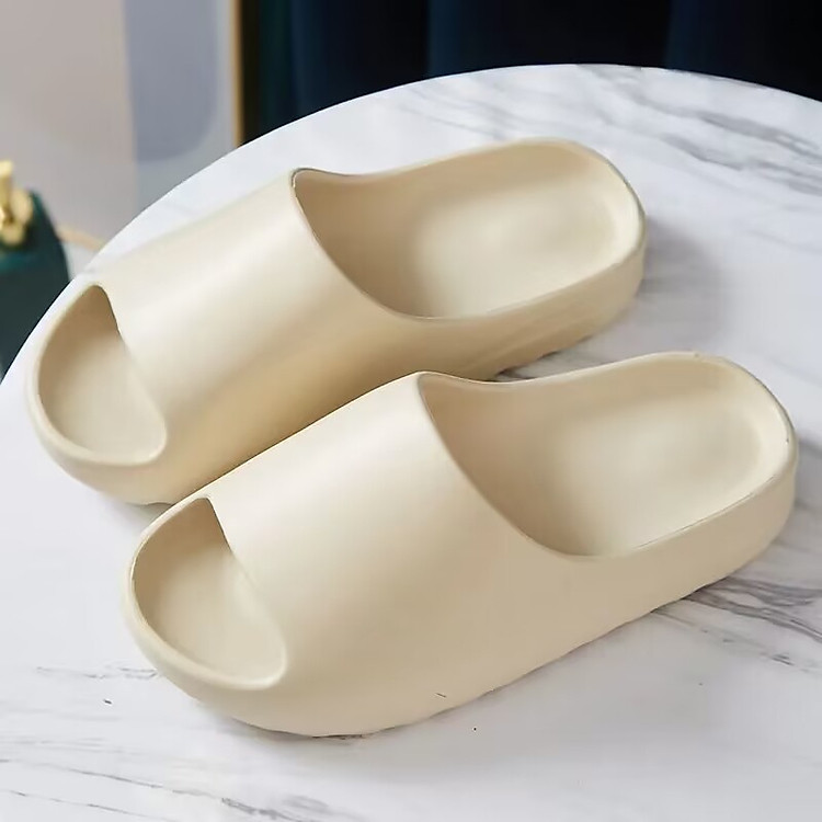 Dép đúc răng cưa dép bánh mì nam nữ vân nhám đế êm chân không thấm nước có big size
