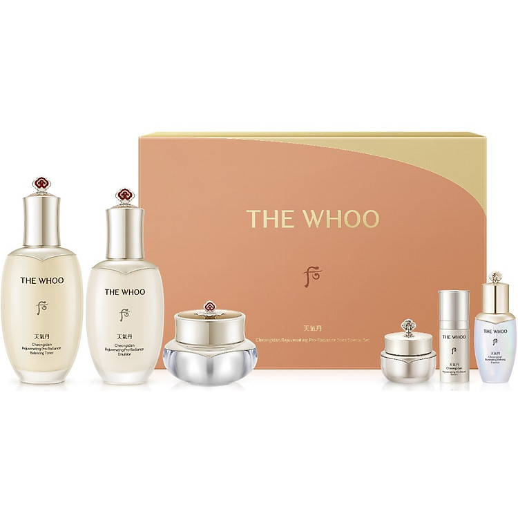 Bộ tái sinh làn da phiên bản nâng cấp The Whoo Cheongidan Rejuvenating Pro-radiance 3pcs Set
