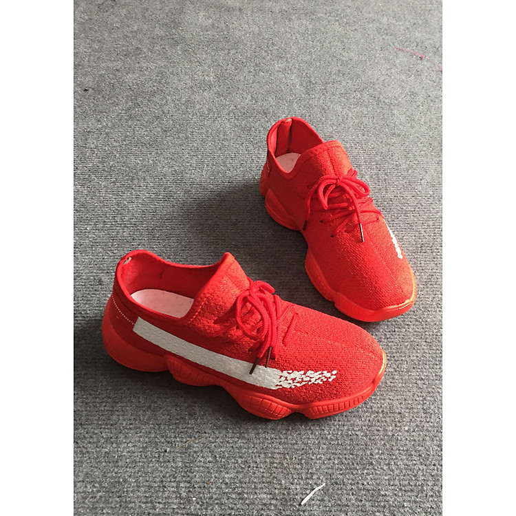 Giày Thể Thao Đế Sóng Vải Thoáng Khí