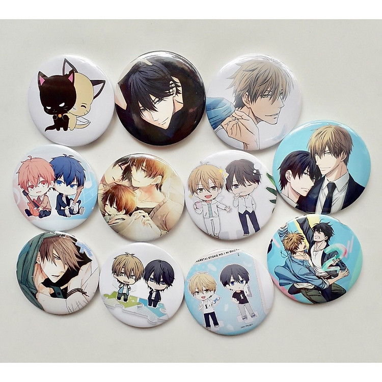 Huy Hiệu Anime Dakaretai Otoko (Combo 5 cái)