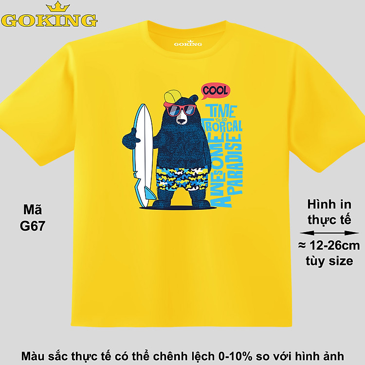 TIME TO GO, mã G67. Áo thun đẹp cho cả gia đình. Áo phông hàng hiệu Goking, công nghệ in Nhật Bản siêu nét. Form unisex cho nam nữ, trẻ em, bé trai gái