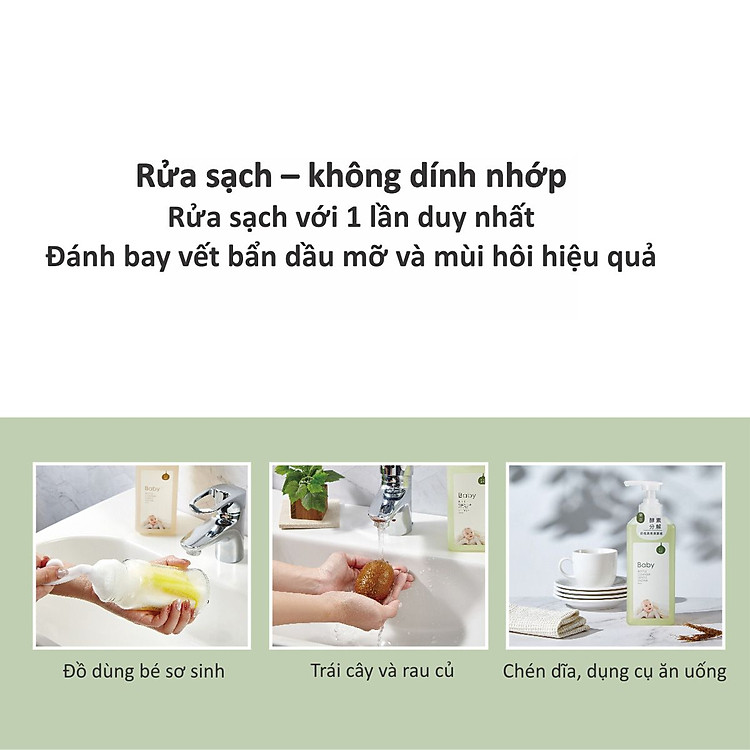 Nước Rửa Bình Sữa & Rau Củ Kuku 800ML Chính hãng Giá tốt - Hình ảnh 3