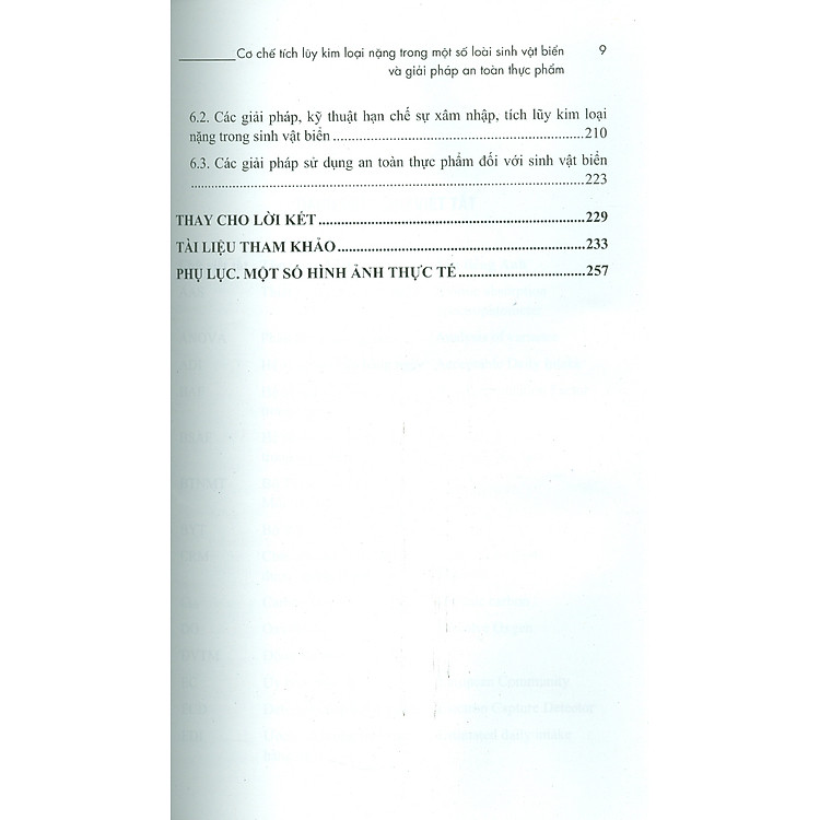 Cơ Chế Tích Luỹ Kim Loại Nặng Trong Một Số Loài Sinh Vật Biển Và Giải Pháp An Toàn Thực Phẩm - Ảnh 6