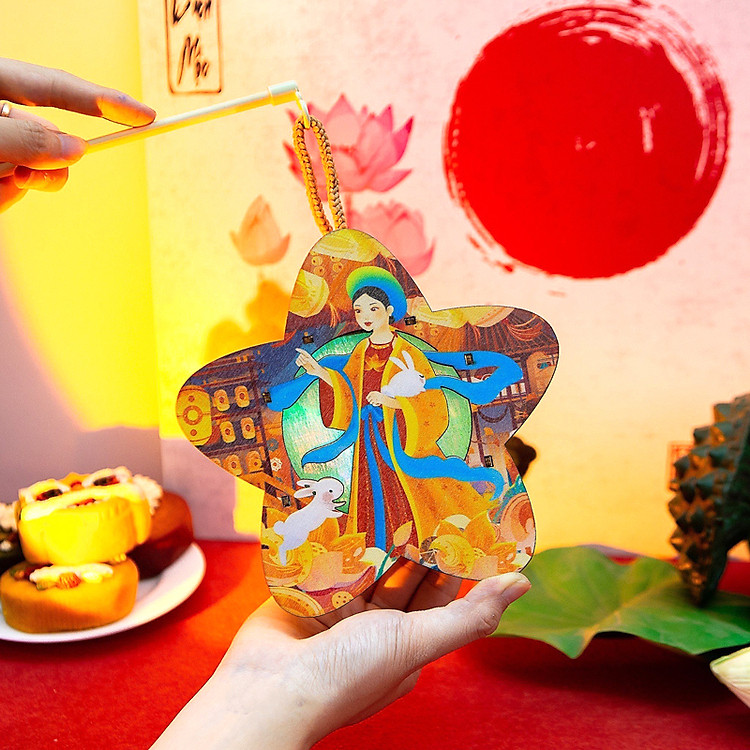 Lồng Đèn Trung Thu Gỗ Hằng Sao Chính hãng Giá rẻ - Hình ảnh 3