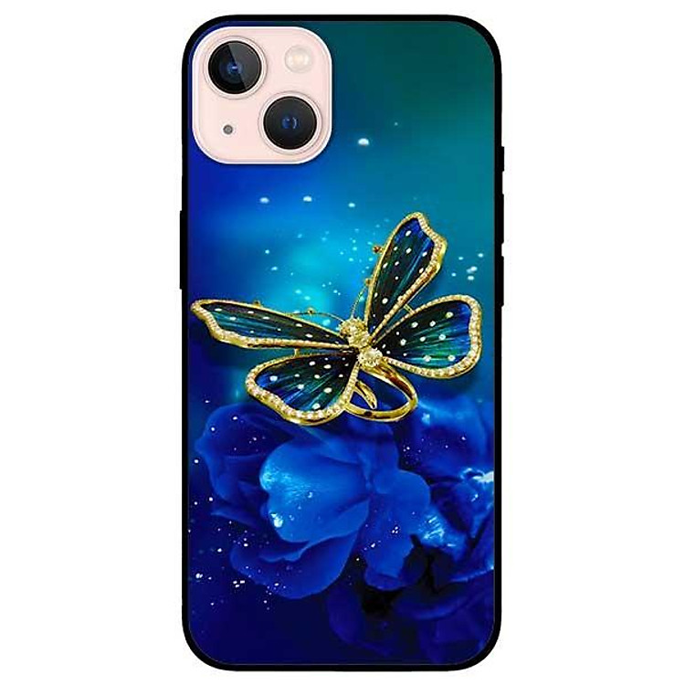 Ốp lưng dành cho Iphone 13 Mini - Iphone 13 - Iphone 13 Pro - Iphone 13 Pro Max - Bướm Xanh