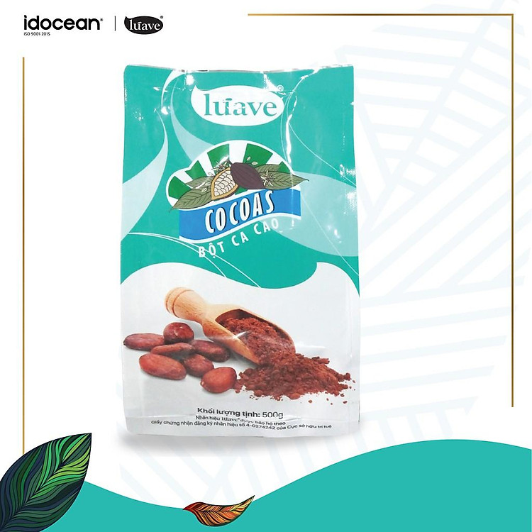 Bột Cacao LÚAVE 500g (Bột Ca cao hương vị đắng béo tự nhiên, đậm đà, có thể dùng pha chế nhiều thức uống, làm bánh, kem)