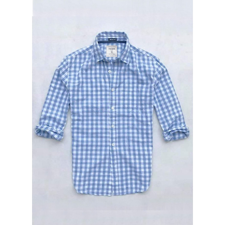 Áo sơ mi caro nam tay dài kẻ sọc vải Oxford cao cấp trắng phù hợp công sở Nexx & Dee 02