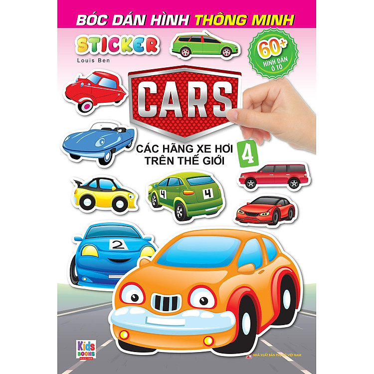Sách - Bóc Dán Hình Sticker Thông Minh - Cars: Các Hãng Xe Hơi Trên Thế Giới Tập 4