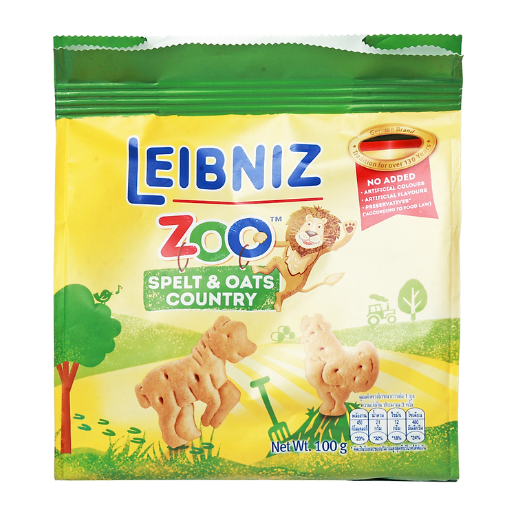 Bánh Quy Hình Thú Bahlsen Zoo Country Vị Lúa Mì & Yến Mạch 100G