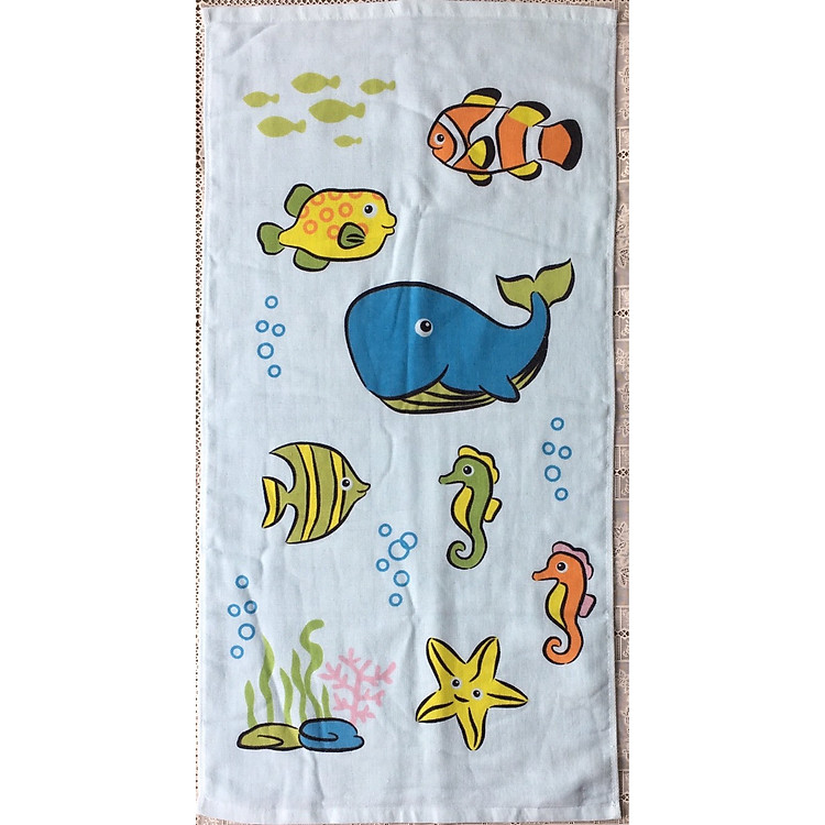 KHĂN TẮM TRẺ EM COTTON 2 LỚP MOLLIS BM6A 50 X 100 CM