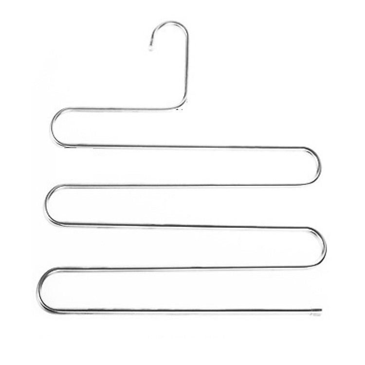 Móc treo quần áo nhiều lớp kim loại