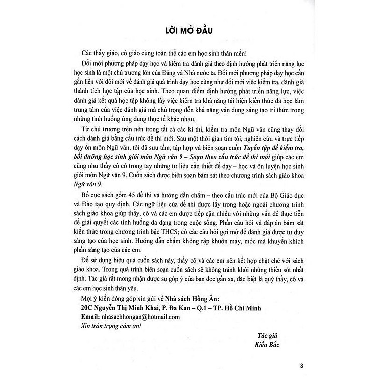 Tuyển Tập Đề Kiểm Tra Môn Ngữ Văn Lớp 9 - Bồi Dưỡng Học Sinh Giỏi - Ảnh 7