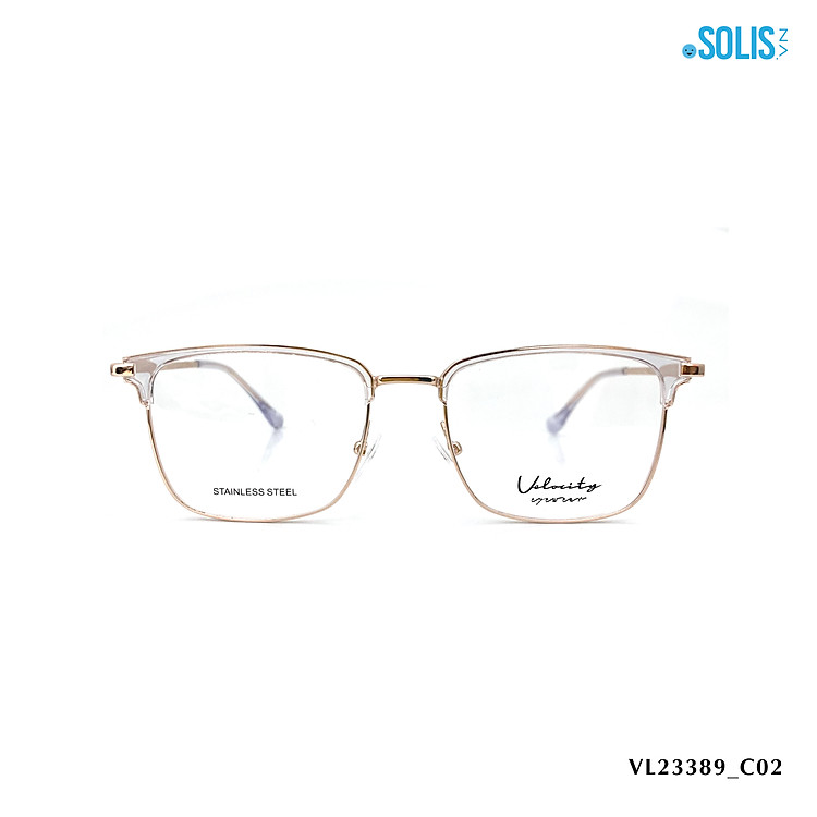 Gọng kính kim loại hiệu Velocity VL23389 KÍCH THƯỚC 52-18-145