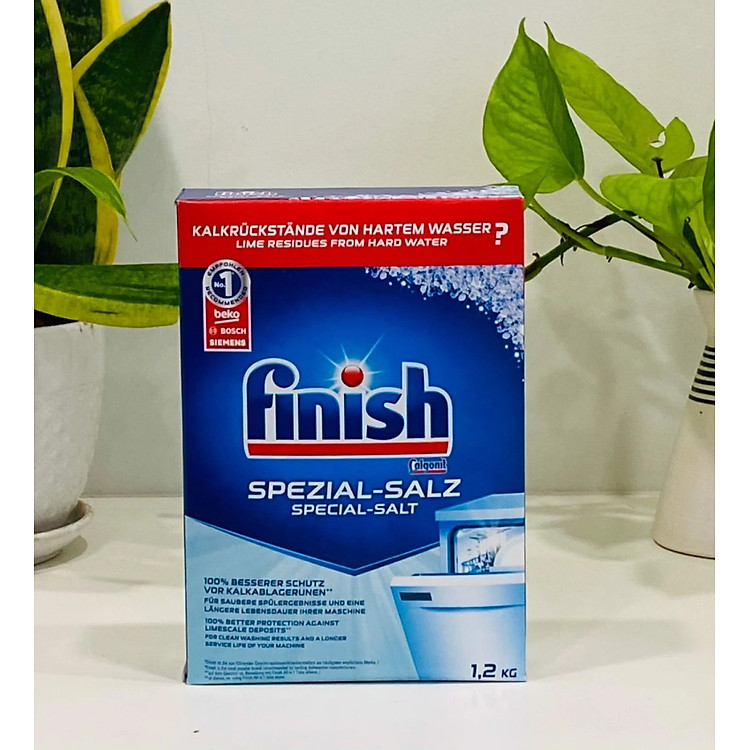 Nước làm bóng Finish 750 ml+ muối rửa bát Finish 1200 g