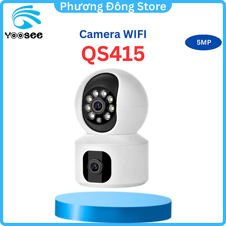 CAMERA Yoosee 2 MẮT TRONG NHÀ 4MP KẾT NỐI WIFI, XOAY 360 ĐỘ, ĐÀM THOẠI 2 CHIỀU - Hàng Chính Hãng