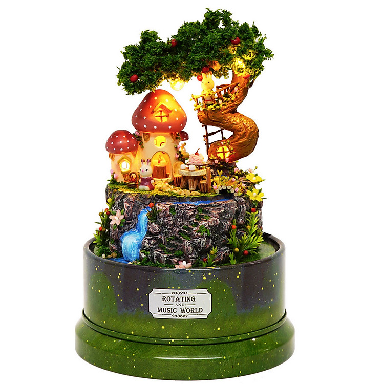 Nhà búp bê lắp ghép có nhạc Garden Diary